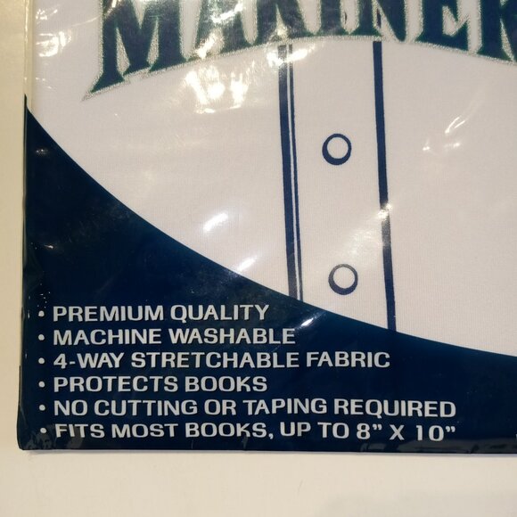Seattle Mariners Book Covers   Lot of 3   MLB  Stretchable Fabric  Washable  NEW - Picture 5 of 10